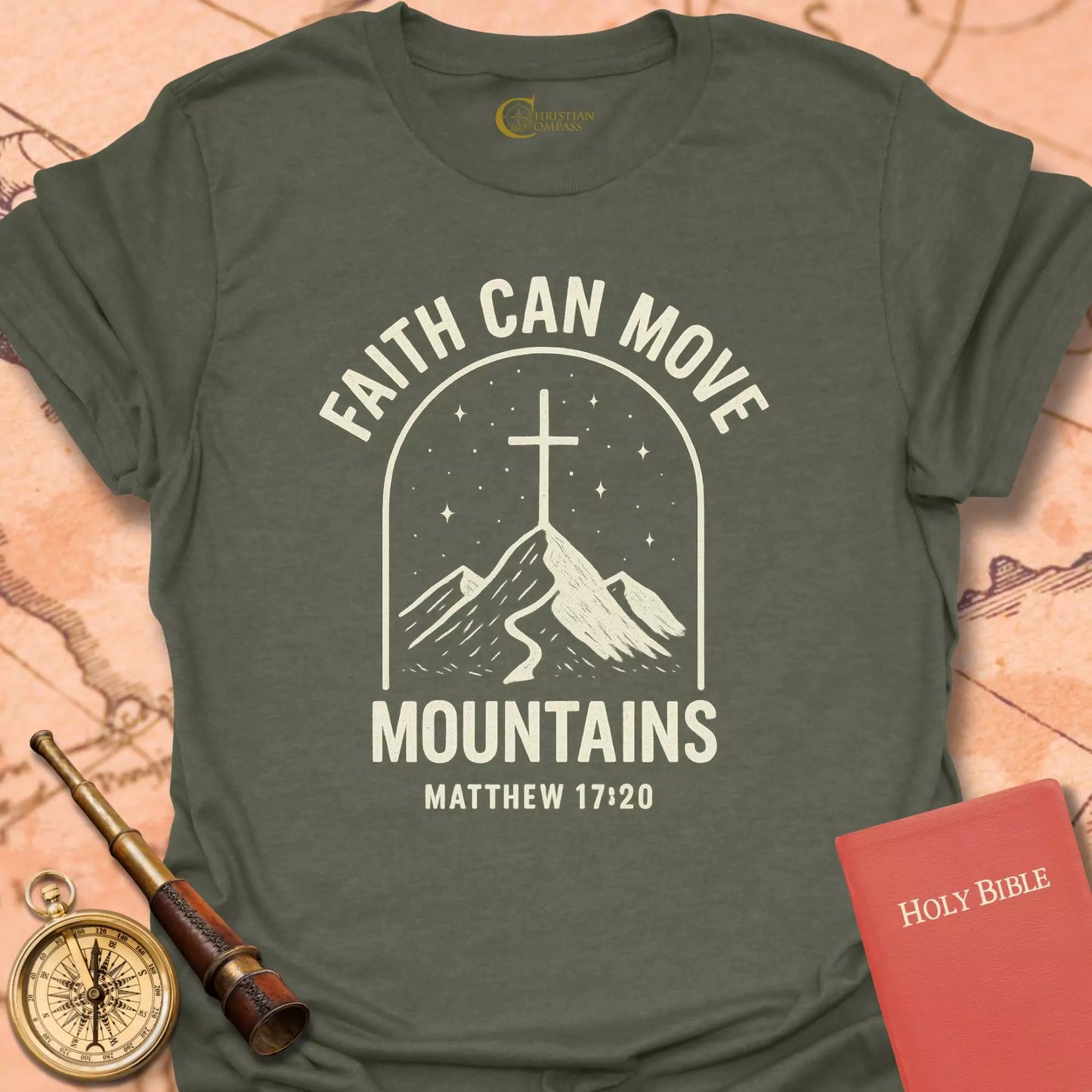 Faith Can Move Mountains Arch T-Shirt