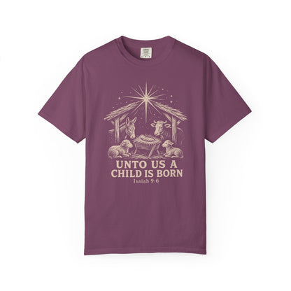 Unto Us a Child Is Born Premium T-shirt