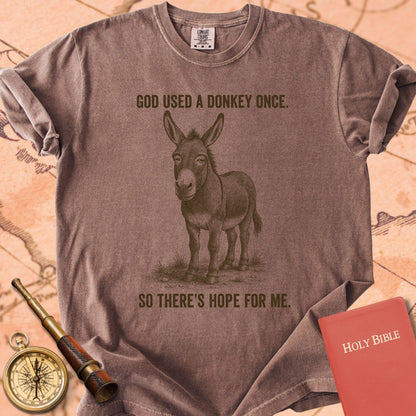 God Used a Donkey Once, So There's Hope for Me Premium T-shirt