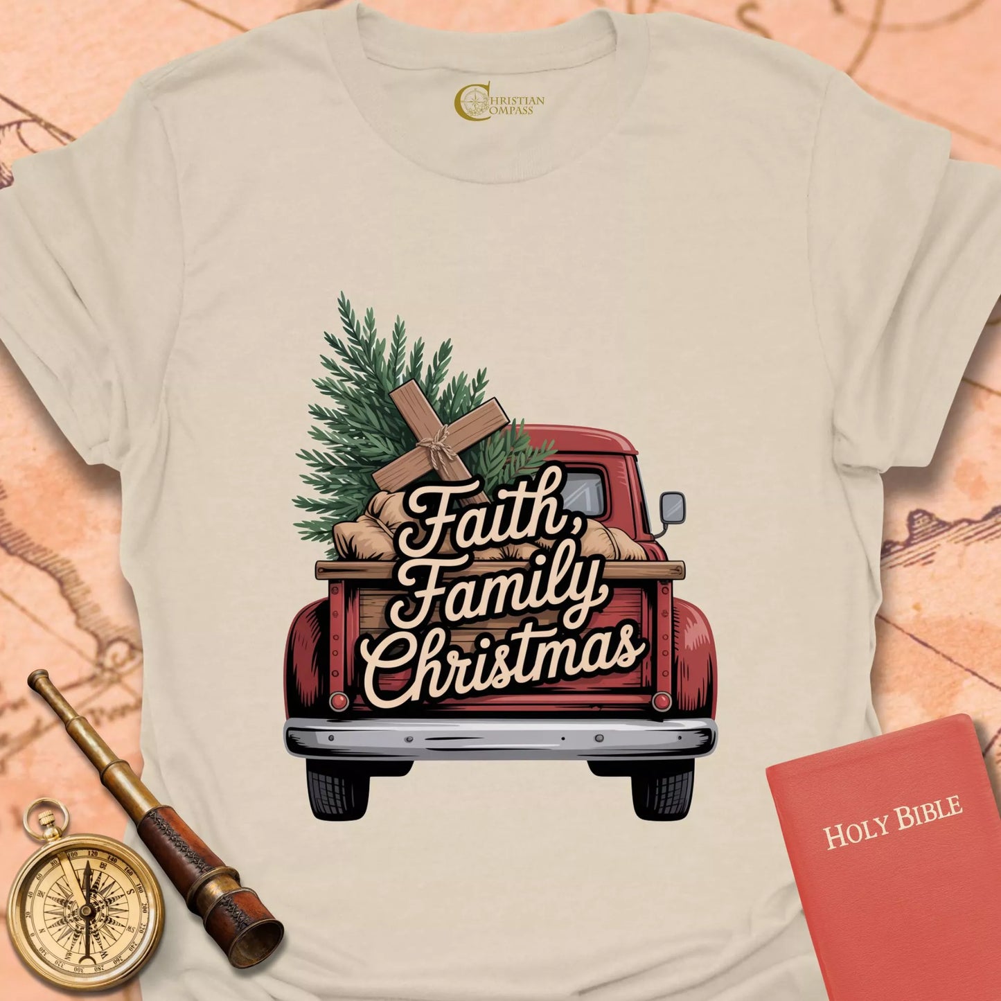Faith Family Christmas T-Shirt