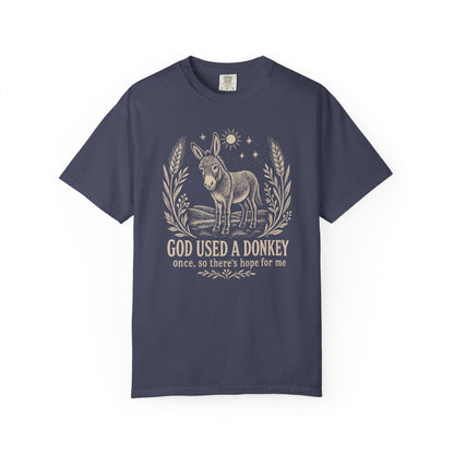God Used a Donkey Once (So There’s Hope for Me) Premium T-shirt