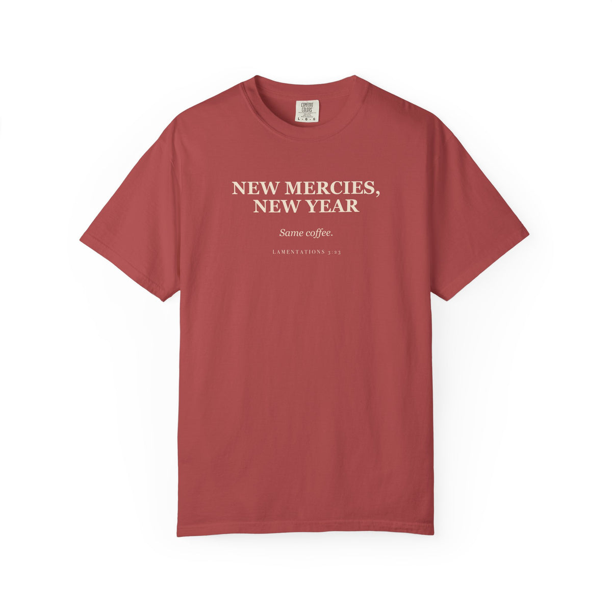 New Mercies, New Year, Same Coffee Premium T-shirt