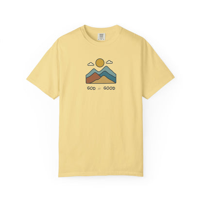 God is Good Mountains Premium T-shirt