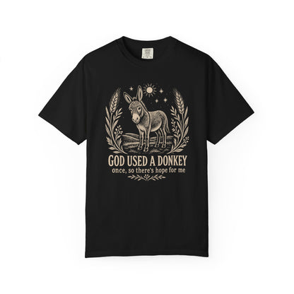 God Used a Donkey Once (So There’s Hope for Me) Premium T-shirt