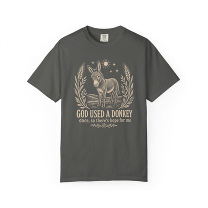 God Used a Donkey Once (So There’s Hope for Me) Premium T-shirt