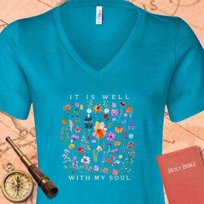 It is Well V-Neck Tee