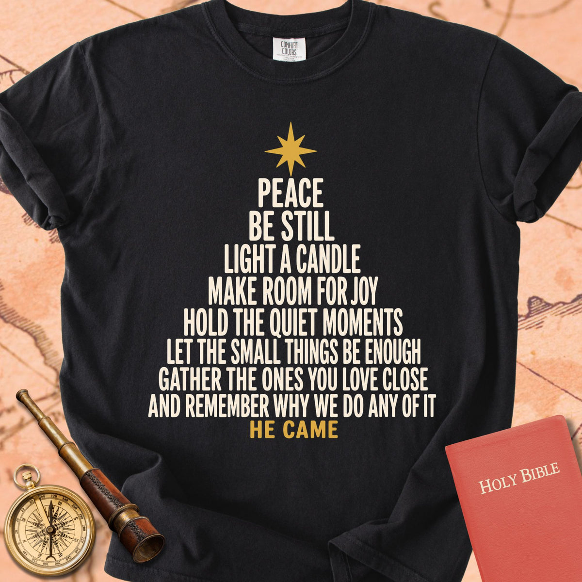 He Came Christmas Tree Premium T-shirt