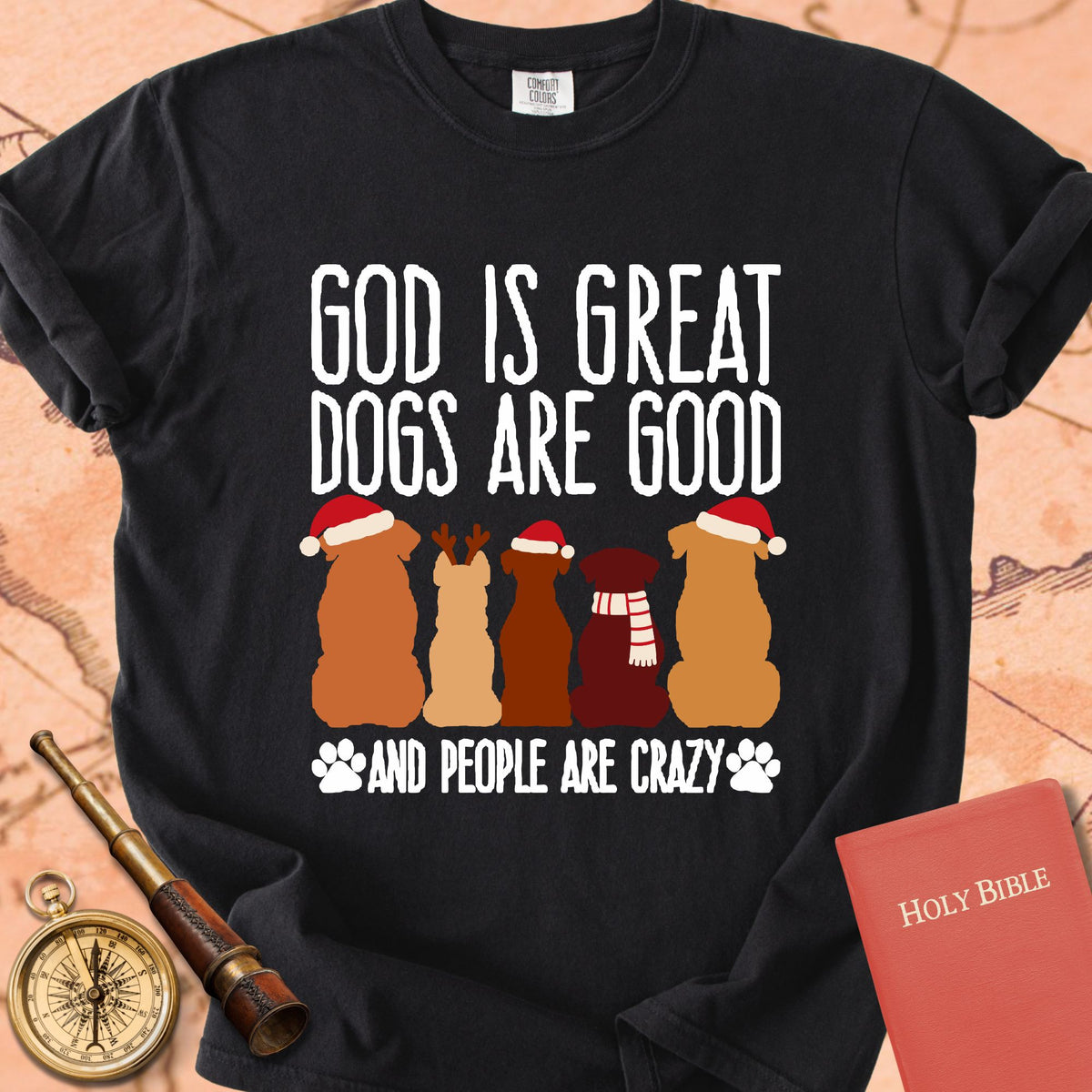 God is Great Dogs Christmas Premium T-shirt