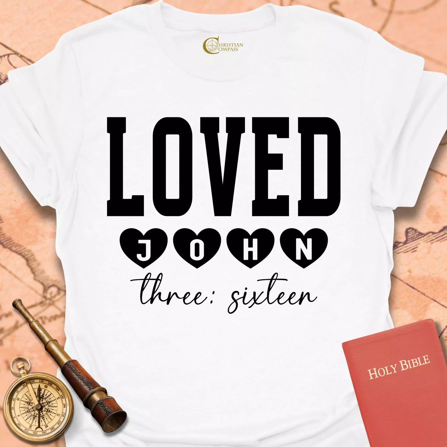 Loved John 3:16  T-Shirt