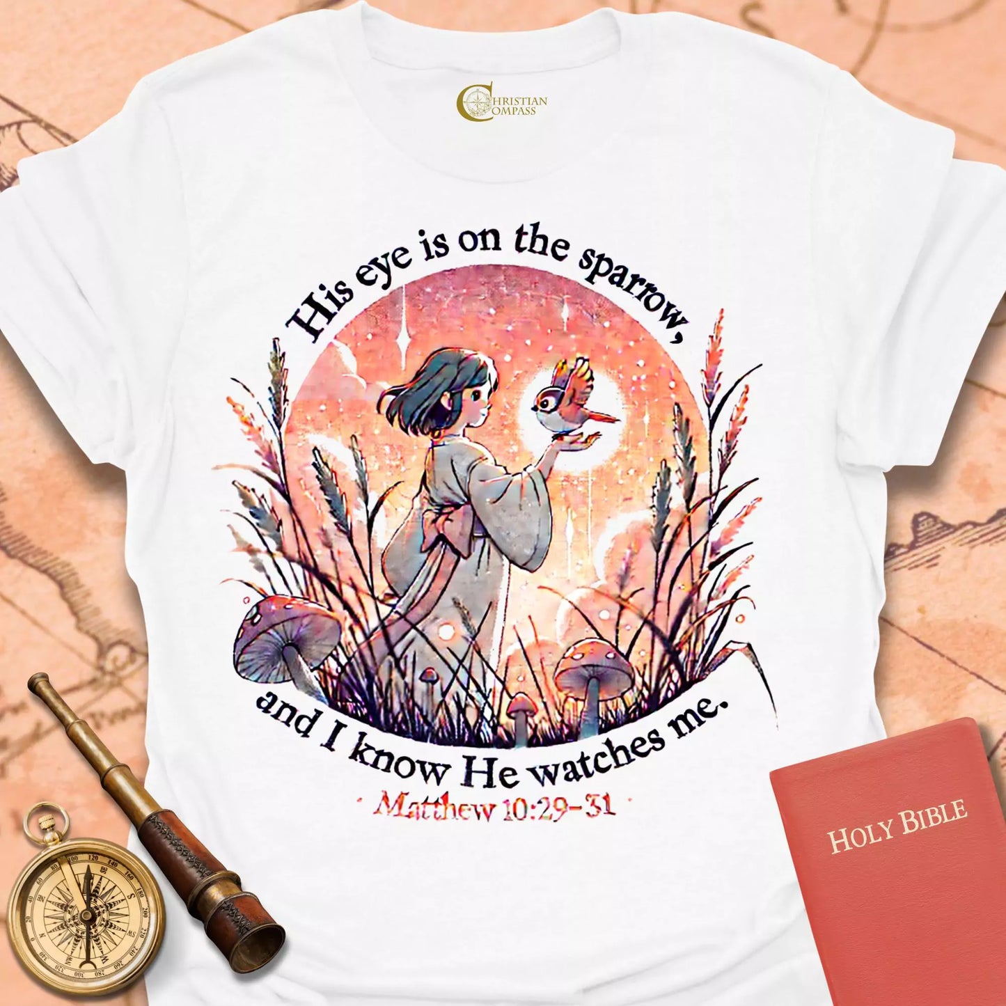 His Eye is On the Sparrow T-Shirt