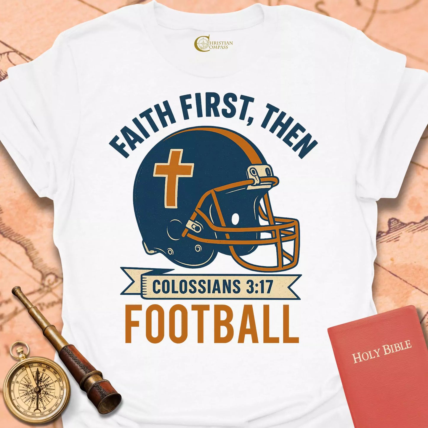 Faith First, Then Football T-Shirt