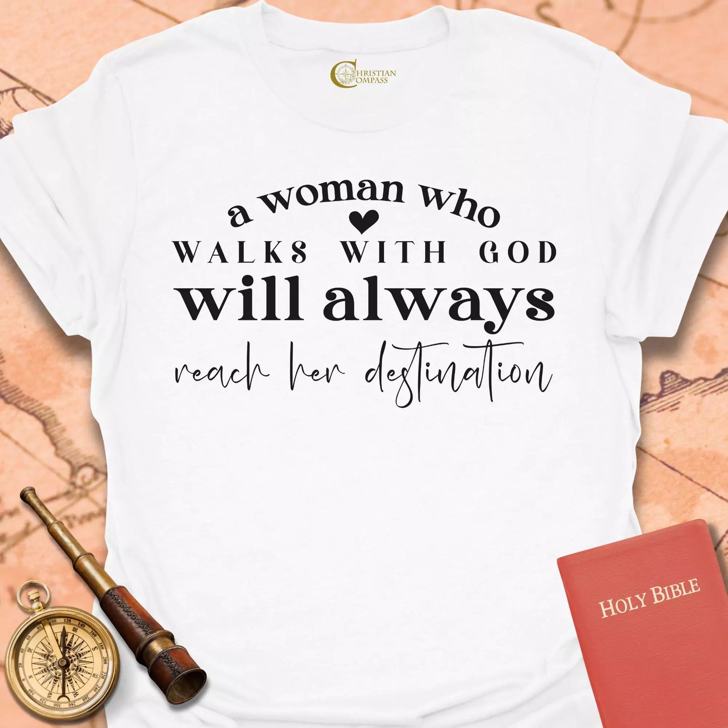 A Woman Who Walks with God T-Shirt