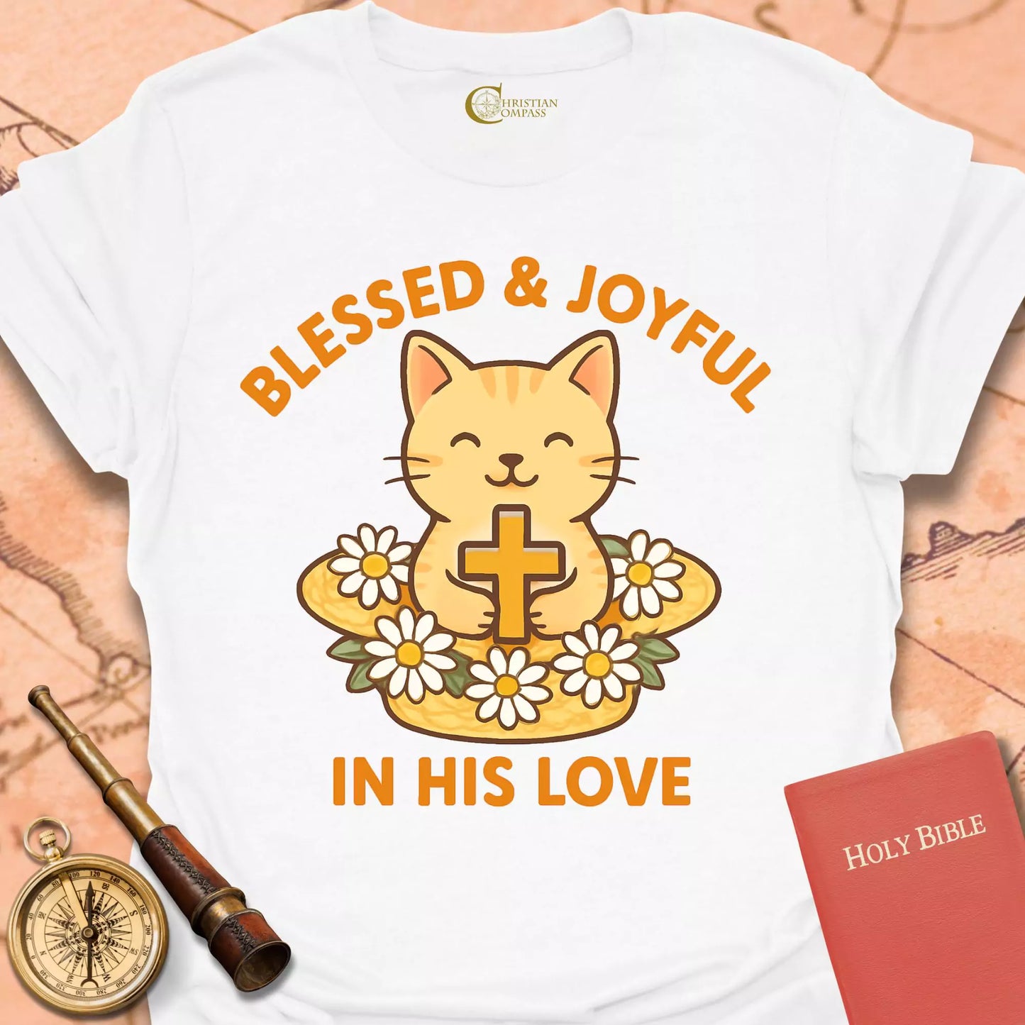 Blessed & Joyful Cat T-Shirt