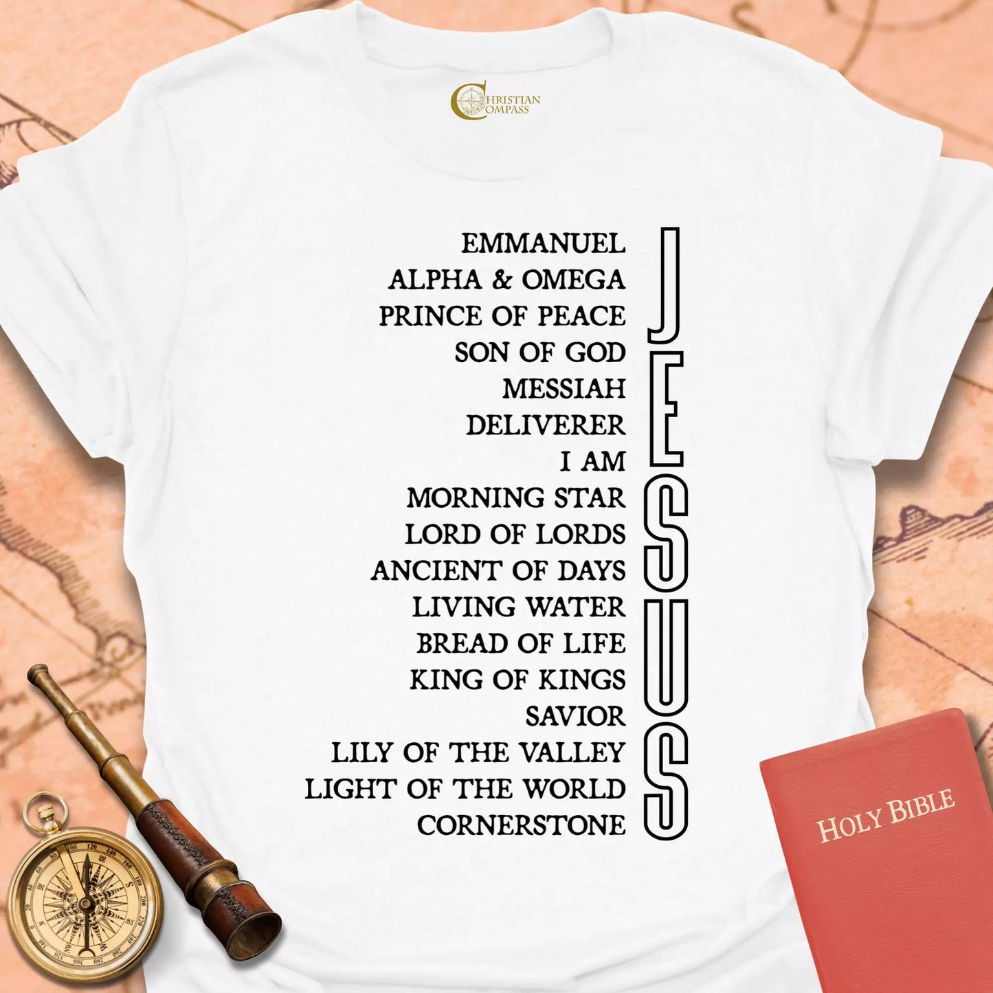 Names of Jesus Vertical T-Shirt