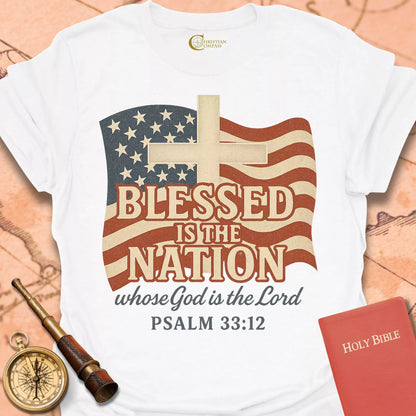 Blessed is the Nation Flag T-Shirt