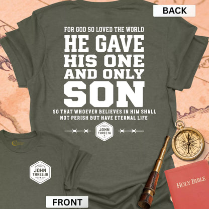 John 3:16 (front & back) T-Shirt