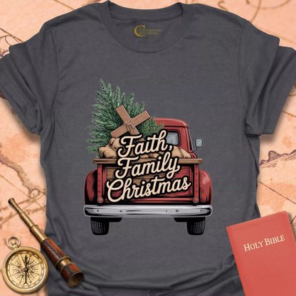 Faith Family Christmas T-Shirt