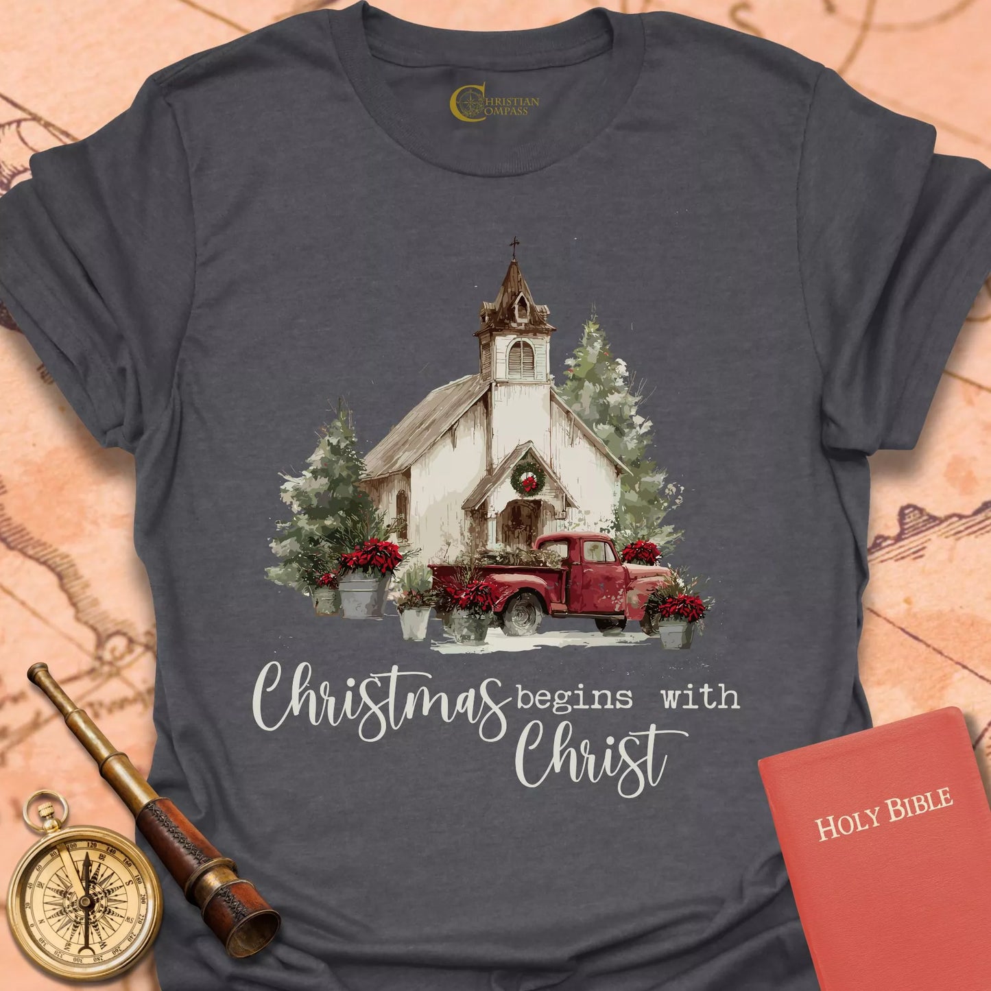 Christmas Begins With Christ T-Shirt
