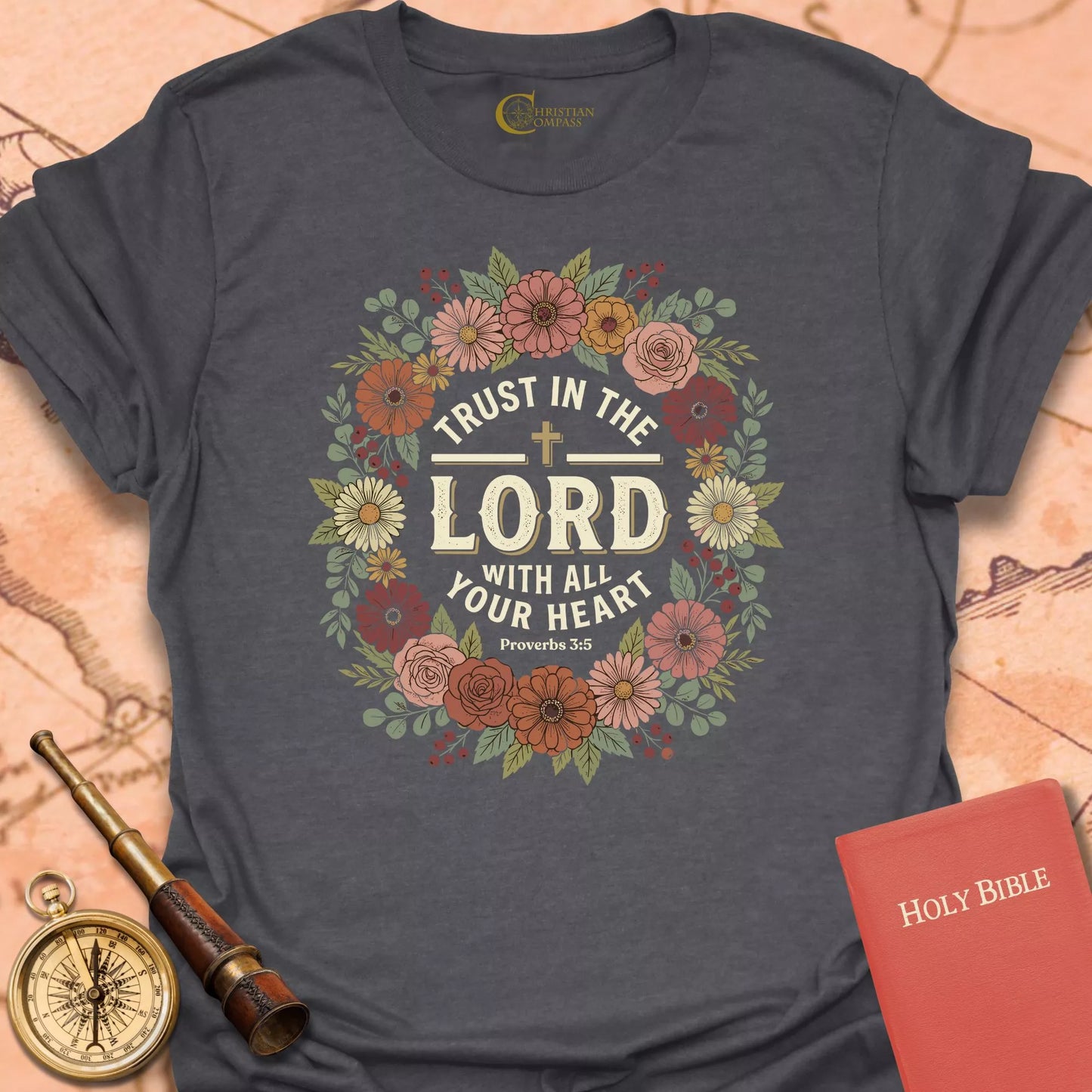 Trust in the Lord Floral T-Shirt