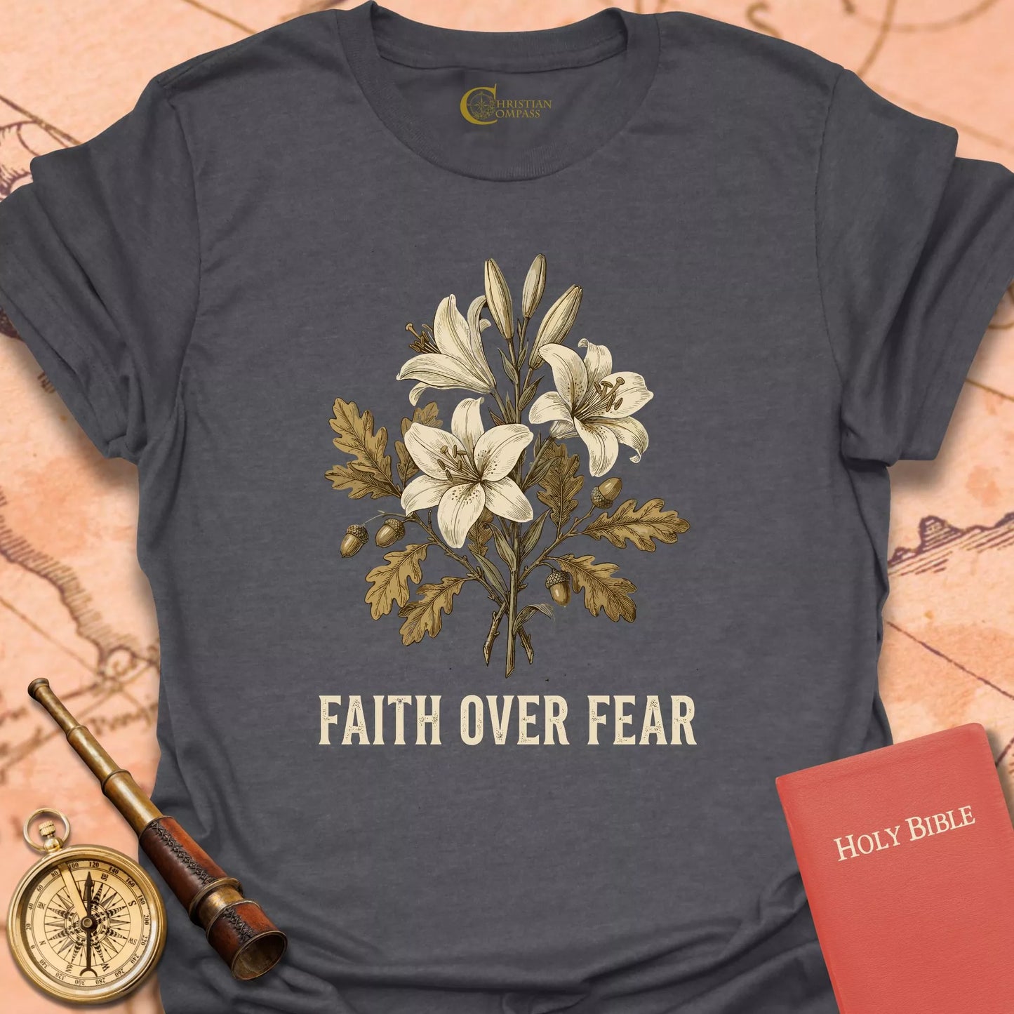 Faith Over Fear Floral T-Shirt