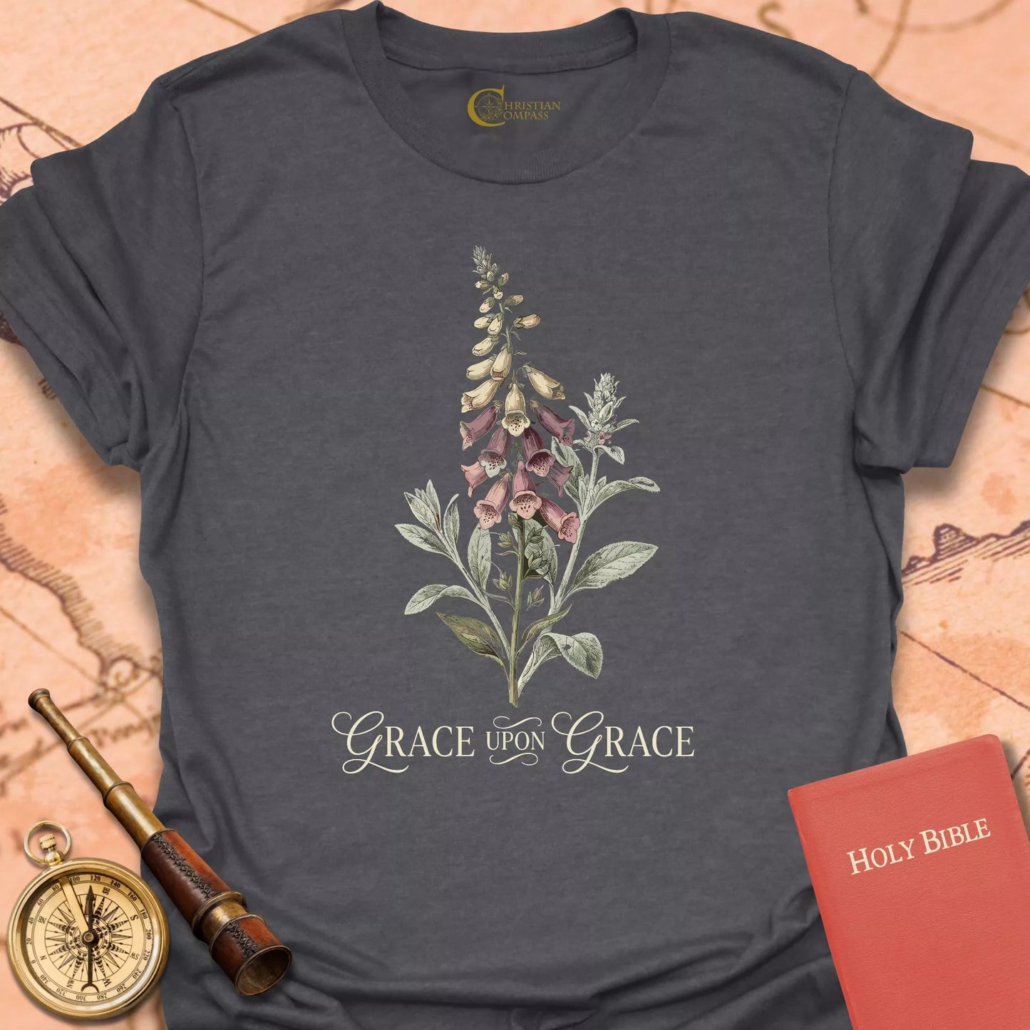 Grace Upon Grace Floral T-Shirt
