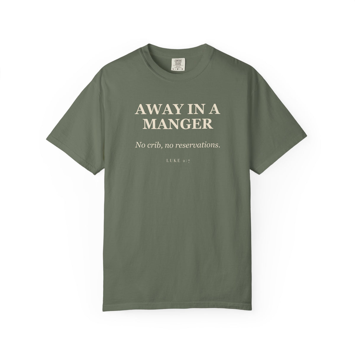 Away in a Manger — No Crib, No Reservations Premium T-shirt