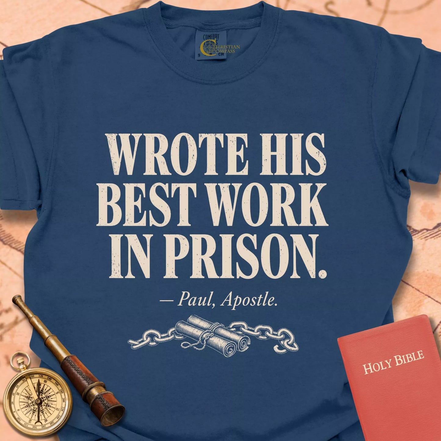 Wrote His Best Work in Prison CC  T-shirt