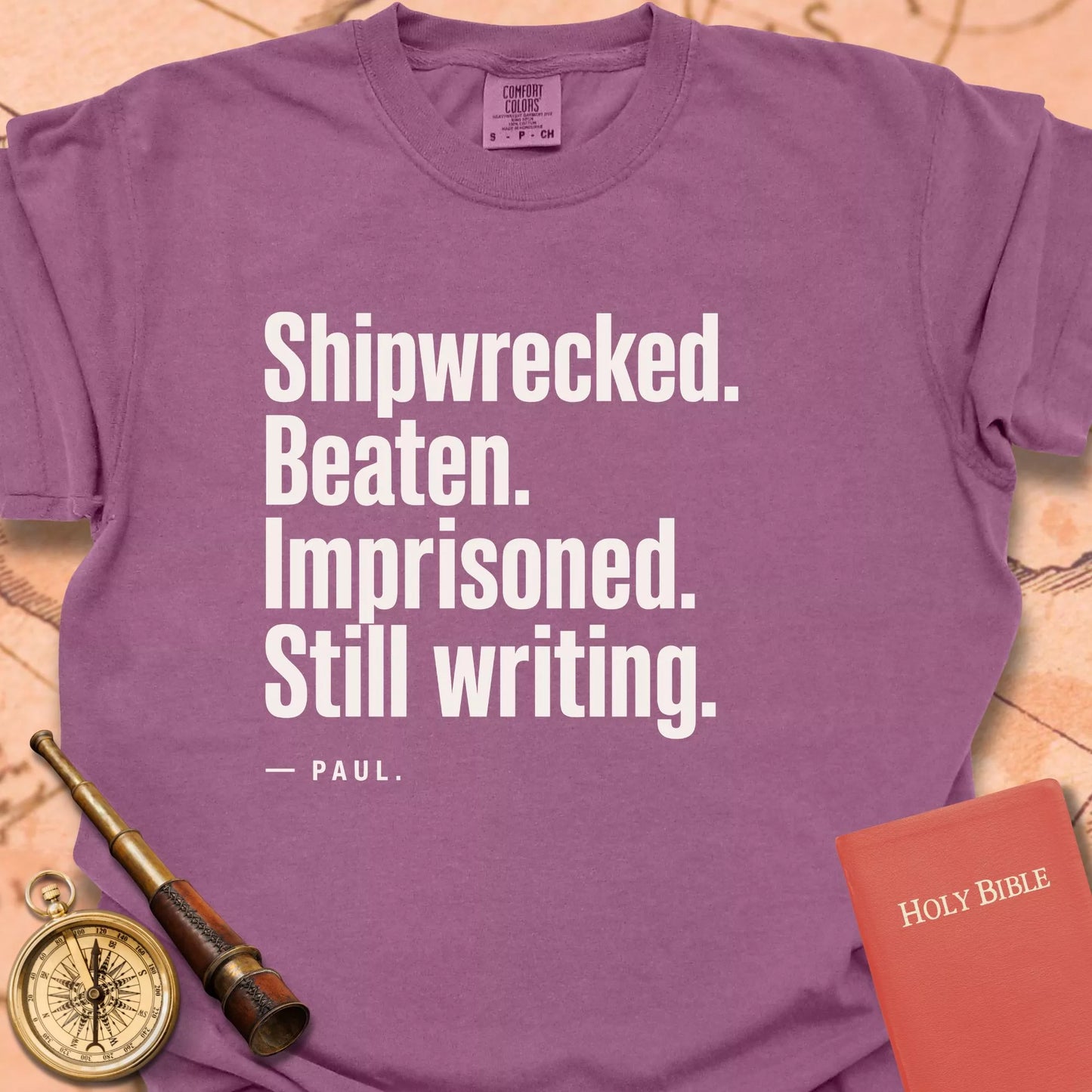 Shipwrecked. Beaten. Imprisoned. Still Writing Premium T-shirt
