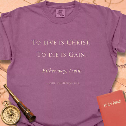 To Live with Christ Premium T-shirt