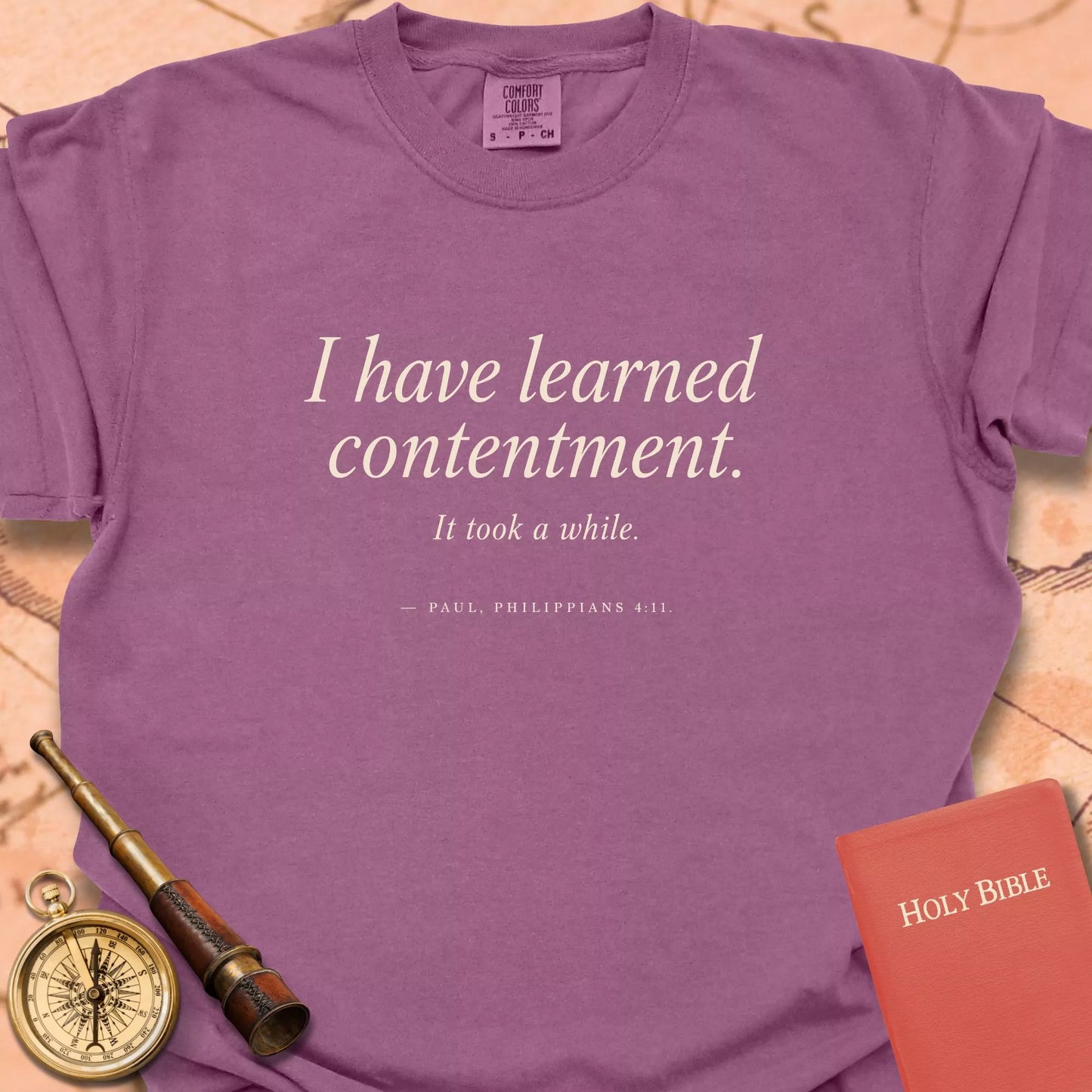 I Have Learned Contentment CC  T-shirt