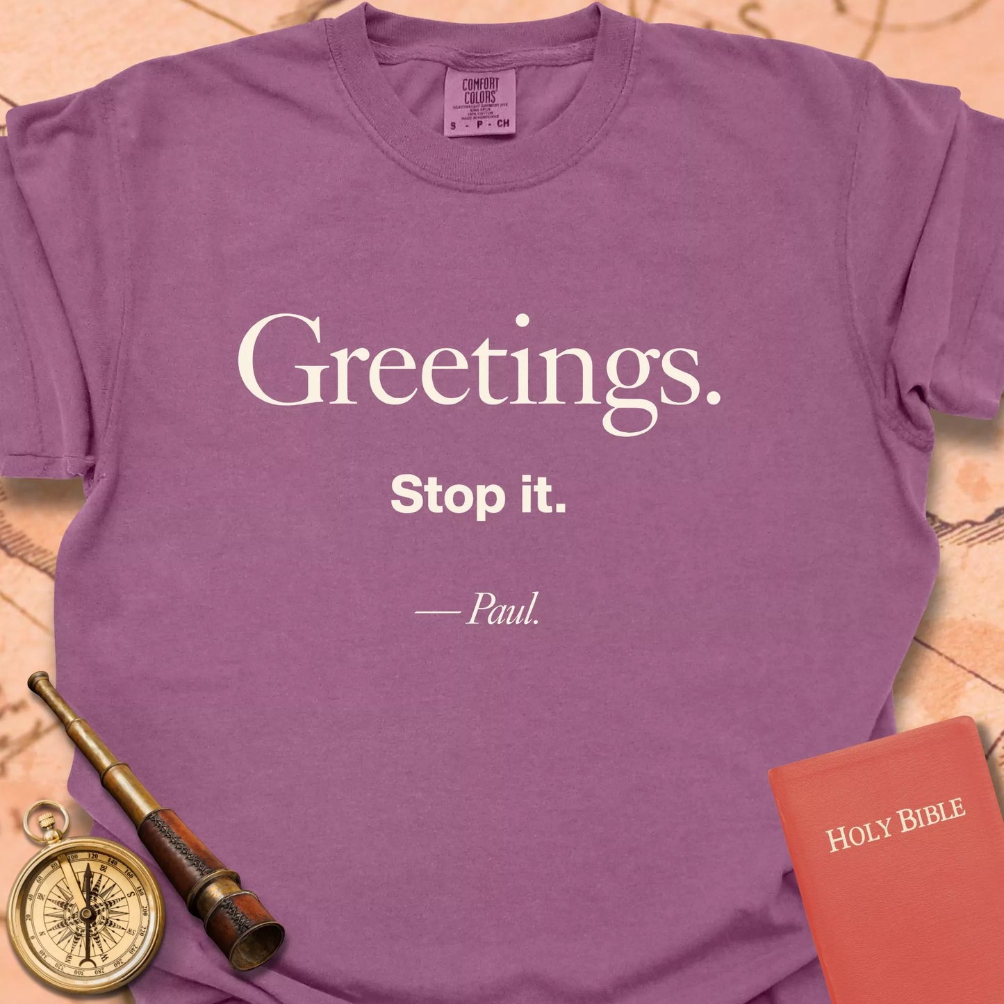 Greetings.  Stop It. -Paul CC  T-shirt