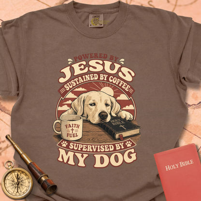 Supervised by My Dog T-shirt