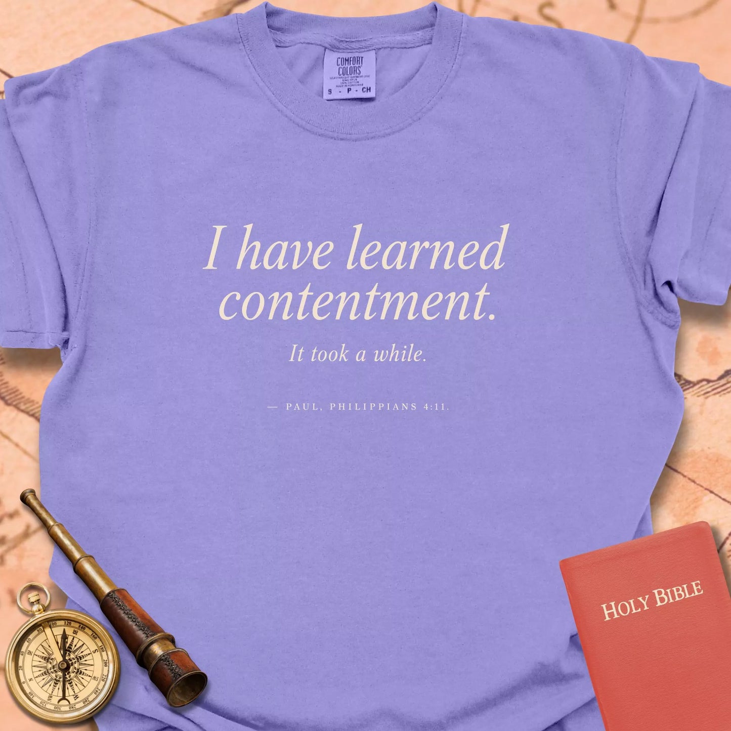 I Have Learned Contentment CC  T-shirt