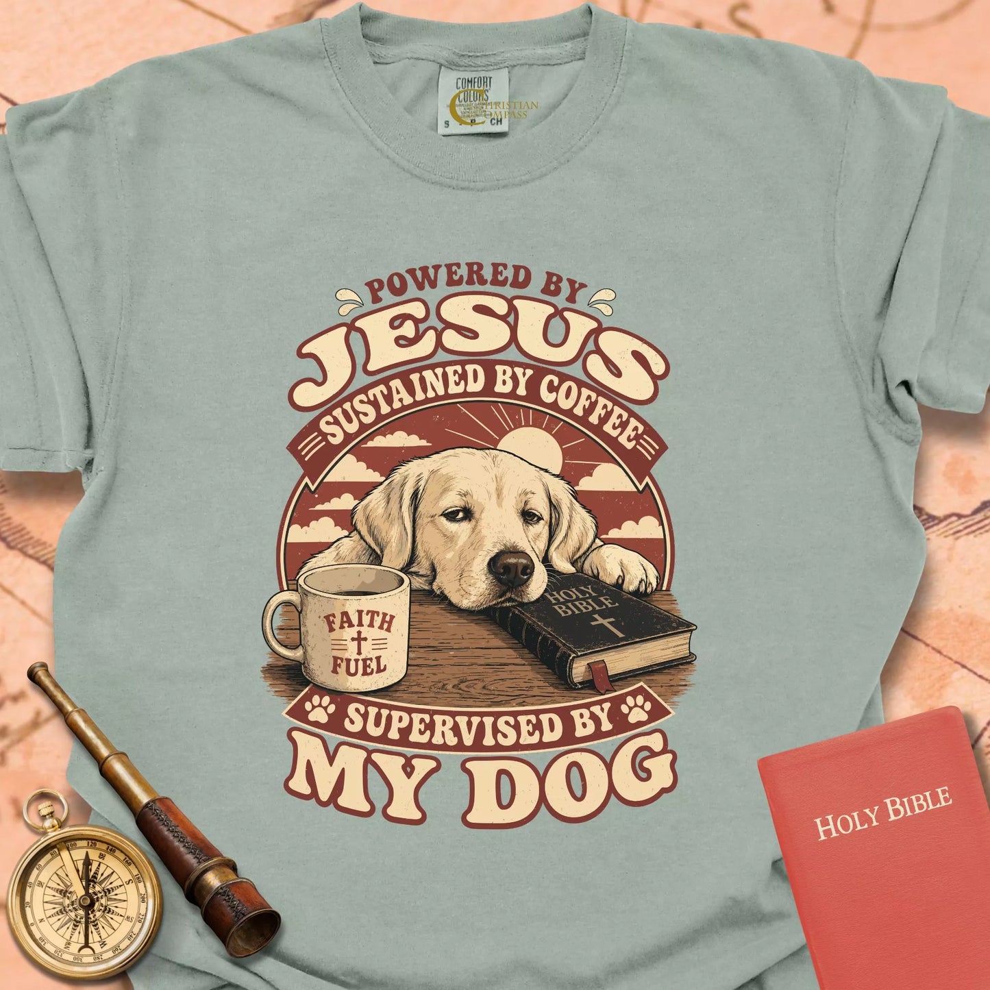 Supervised by My Dog T-shirt