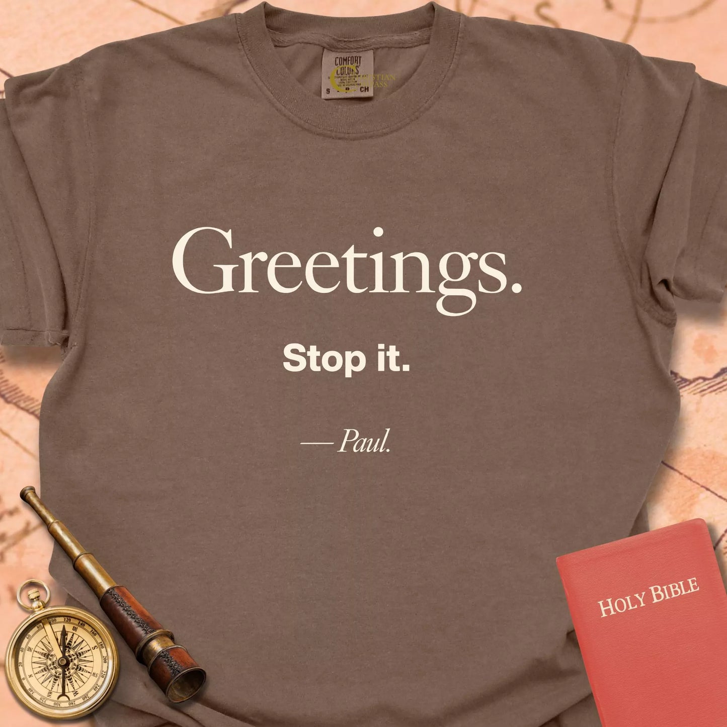 Greetings.  Stop It. -Paul CC  T-shirt