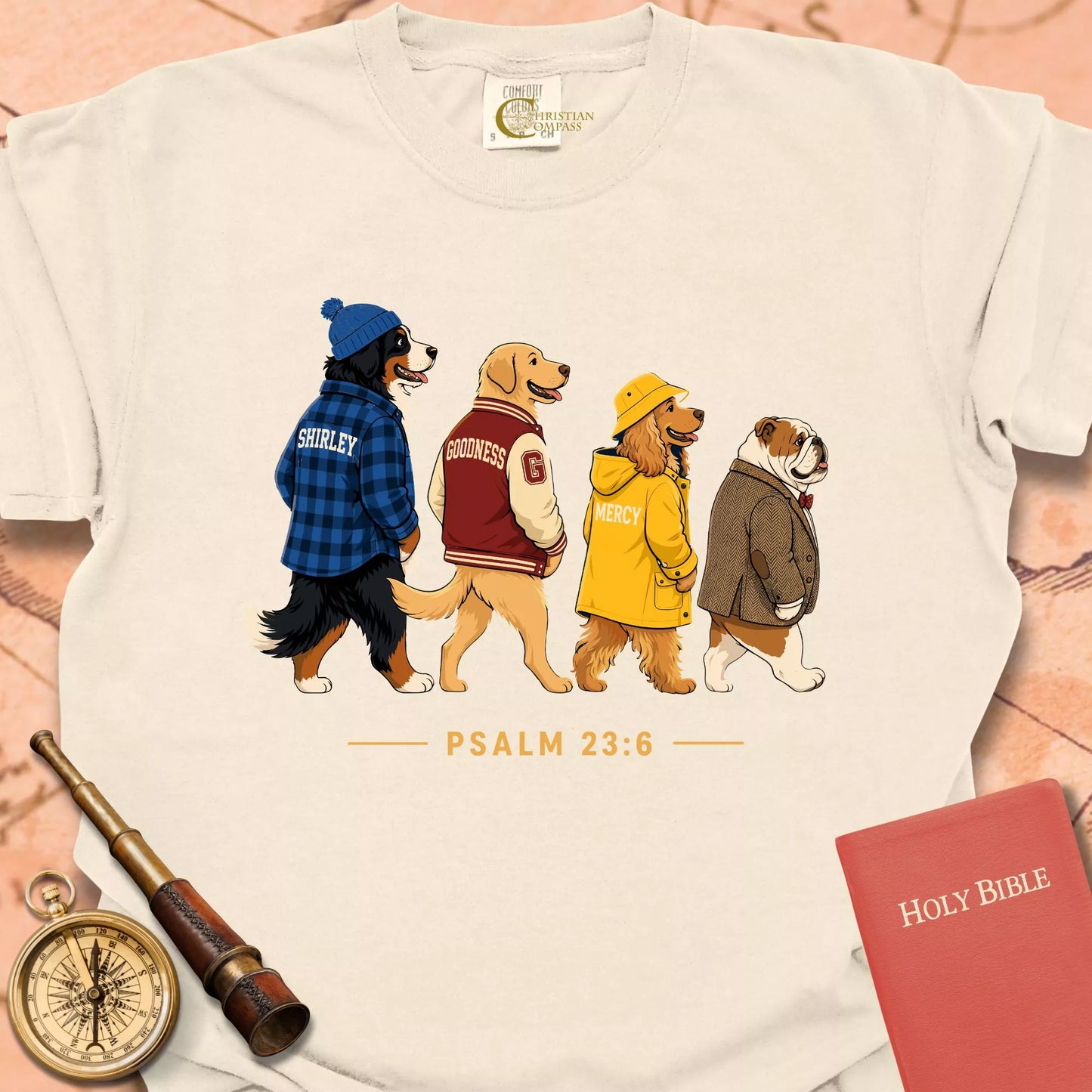Goodness & Mercy Follow Me Dogs  T-shirt