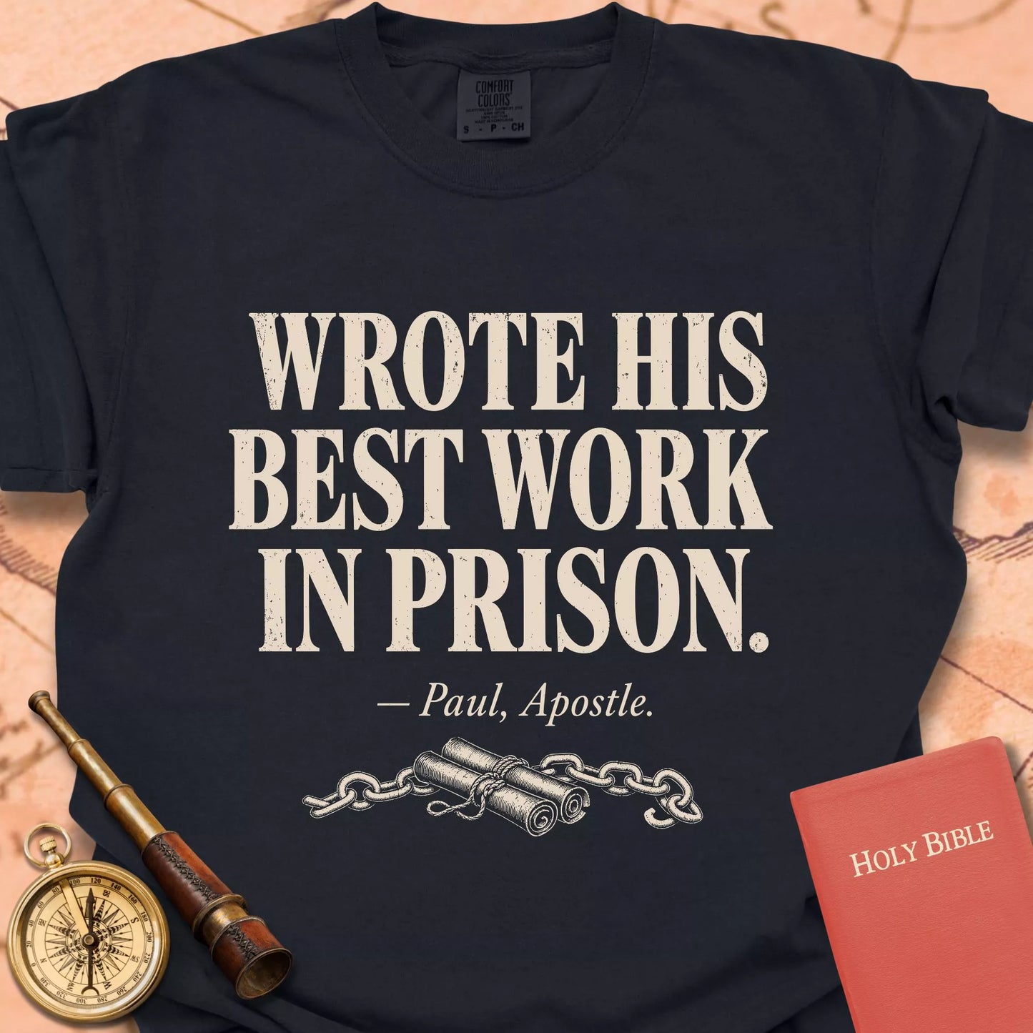 Wrote His Best Work in Prison CC  T-shirt