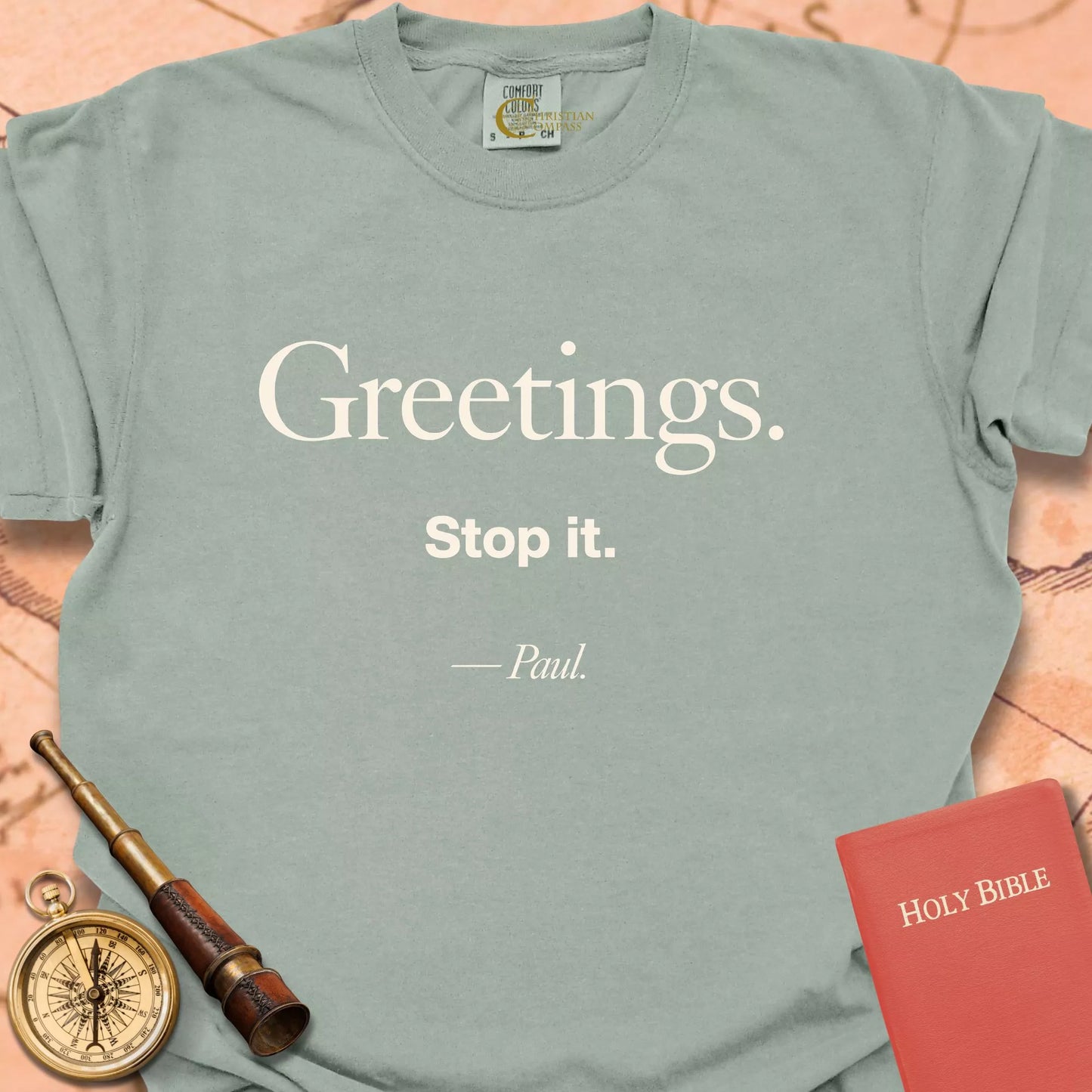 Greetings.  Stop It. -Paul CC  T-shirt