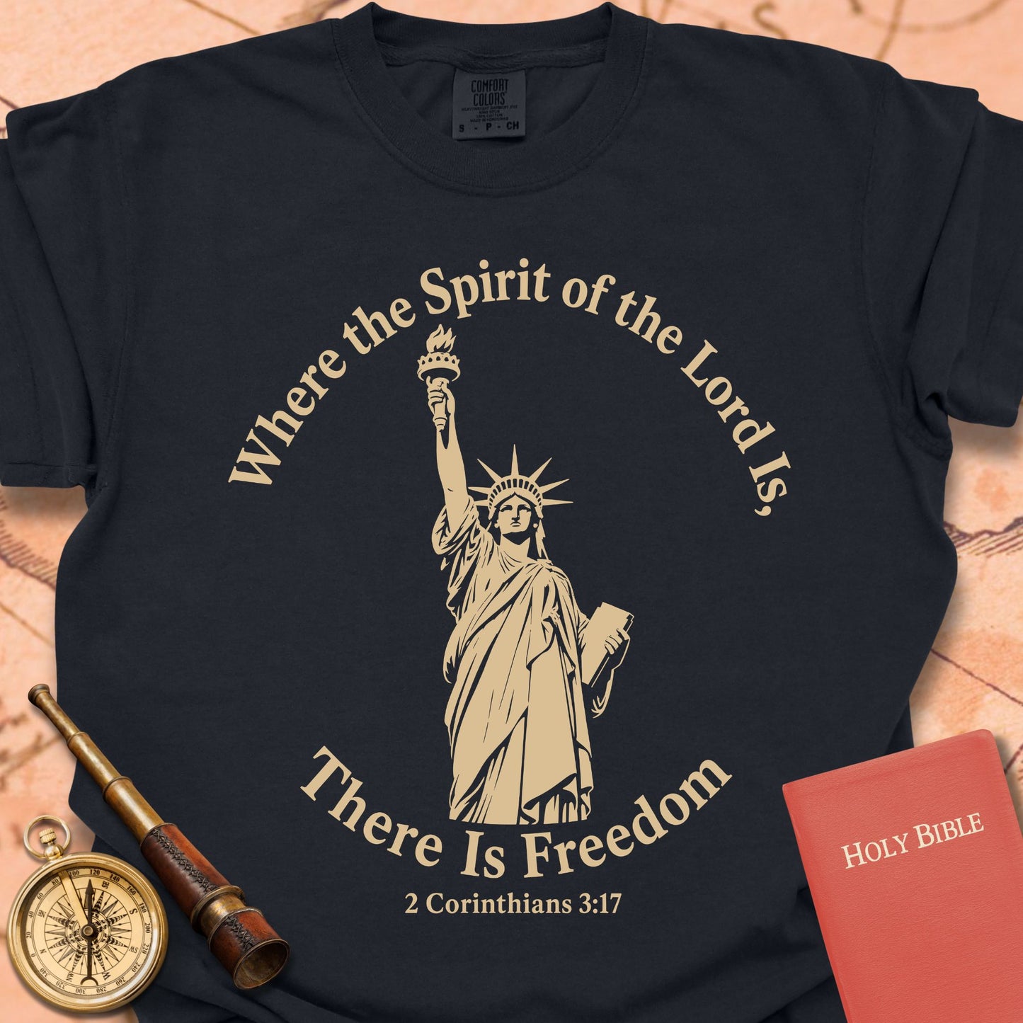 Where the Spirit of the Lord Is There Is Freedom Premium T-shirt
