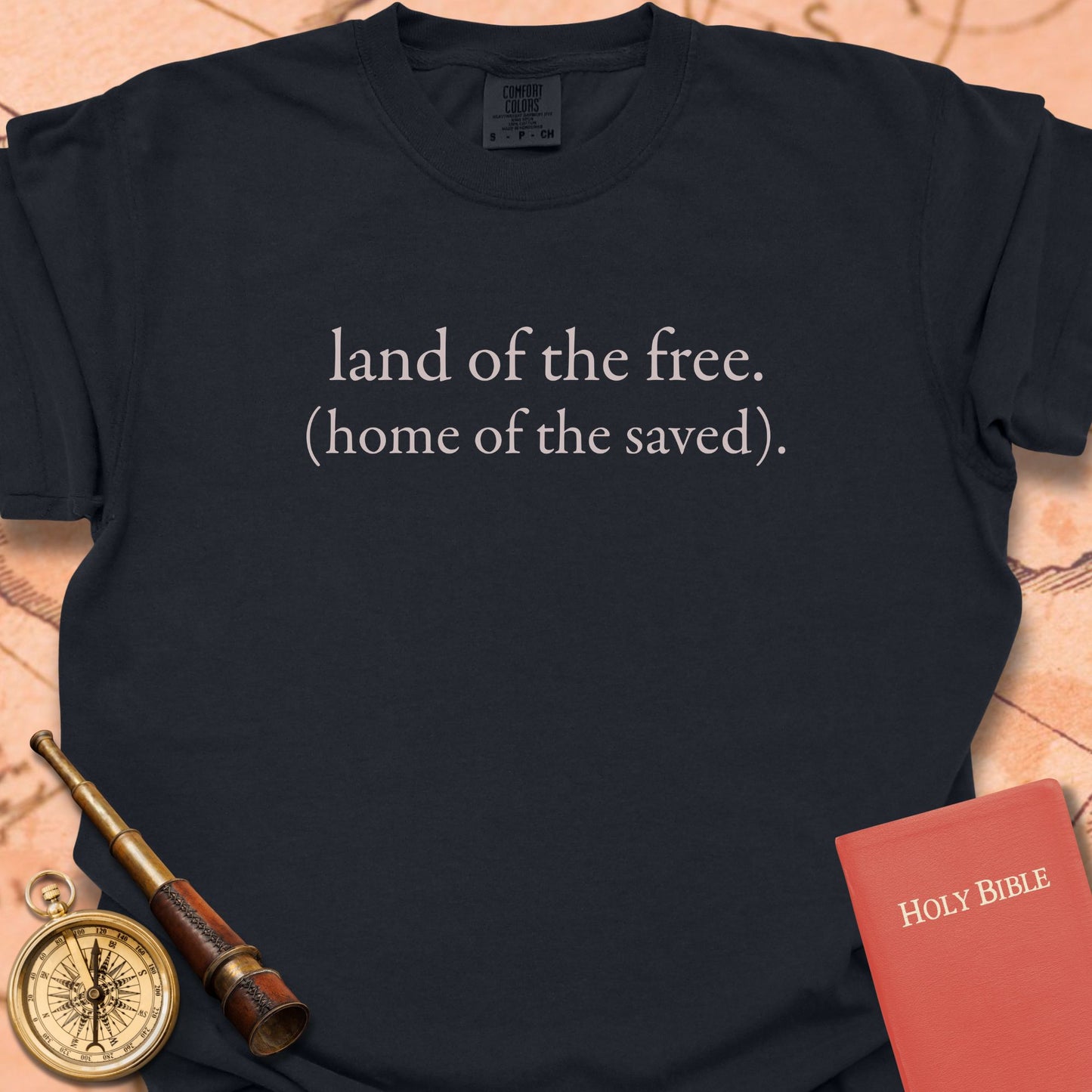 Land of the Free Home of the Saved Premium T-shirt