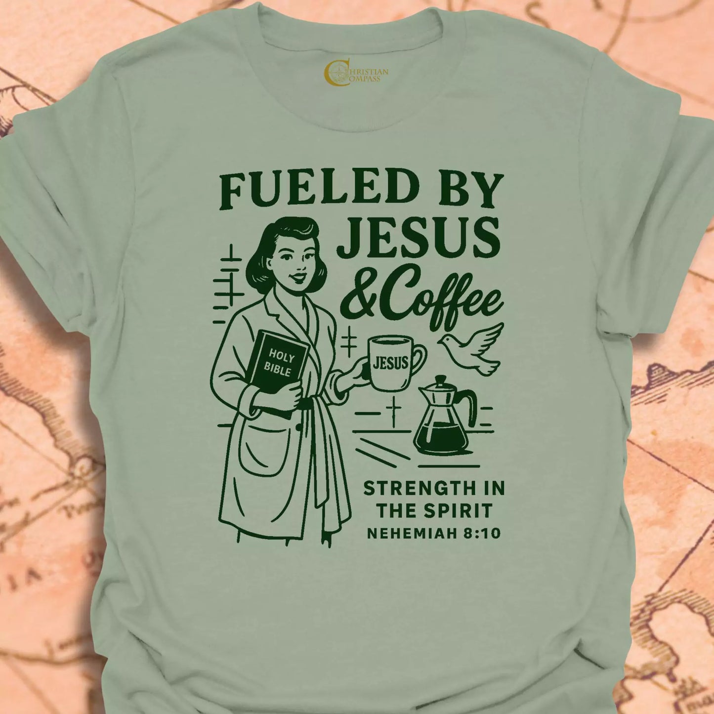 Fueled by Jesus and Coffee T-Shirt