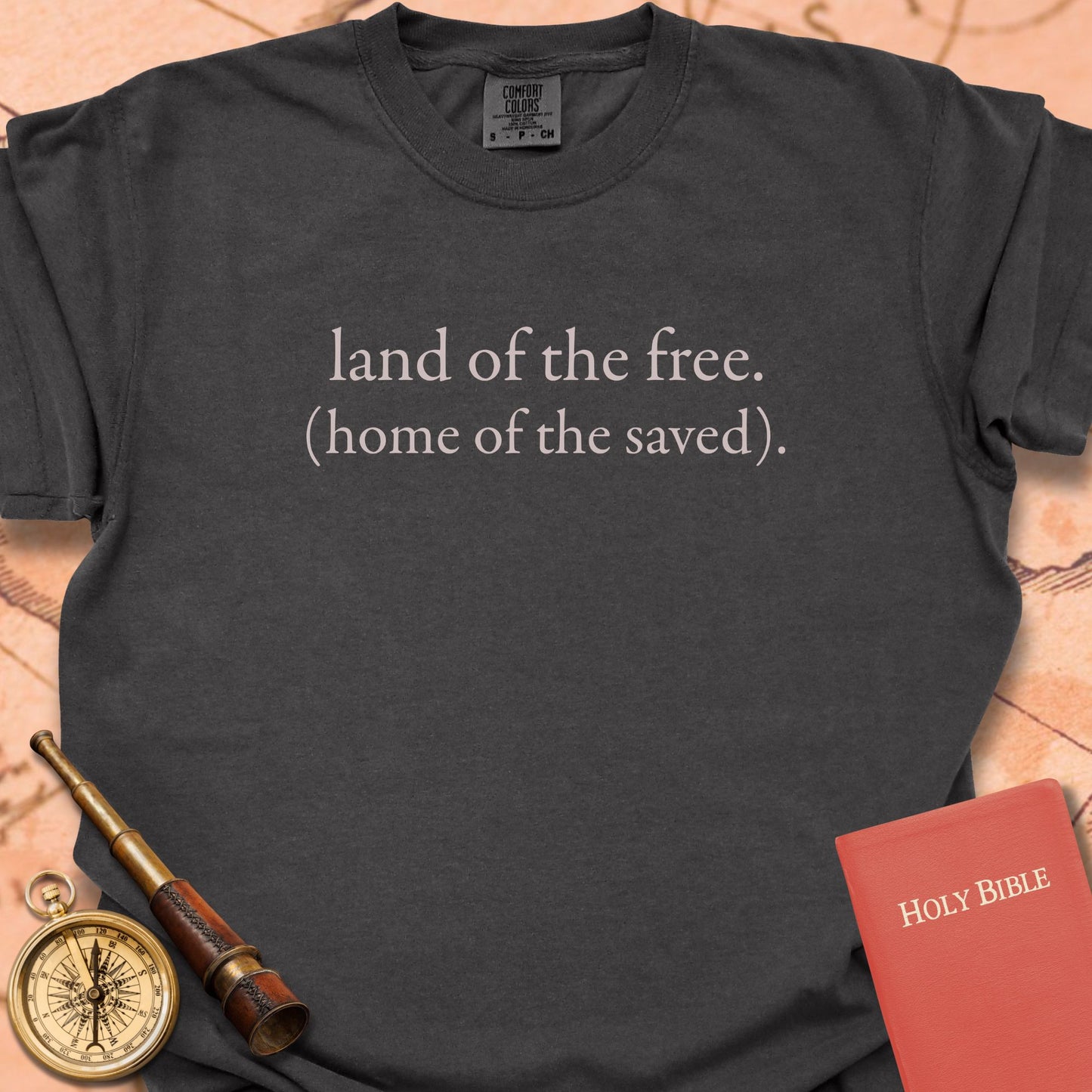 Land of the Free Home of the Saved Premium T-shirt