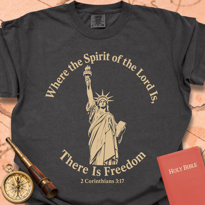 Where the Spirit of the Lord Is There Is Freedom Premium T-shirt