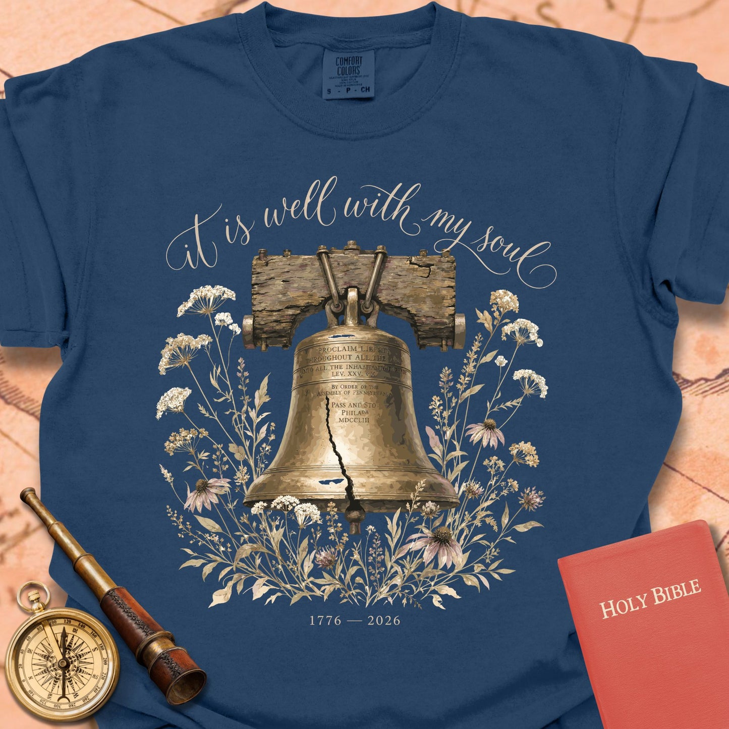 It Is Well With My Soul Liberty Bell Premium T-shirt