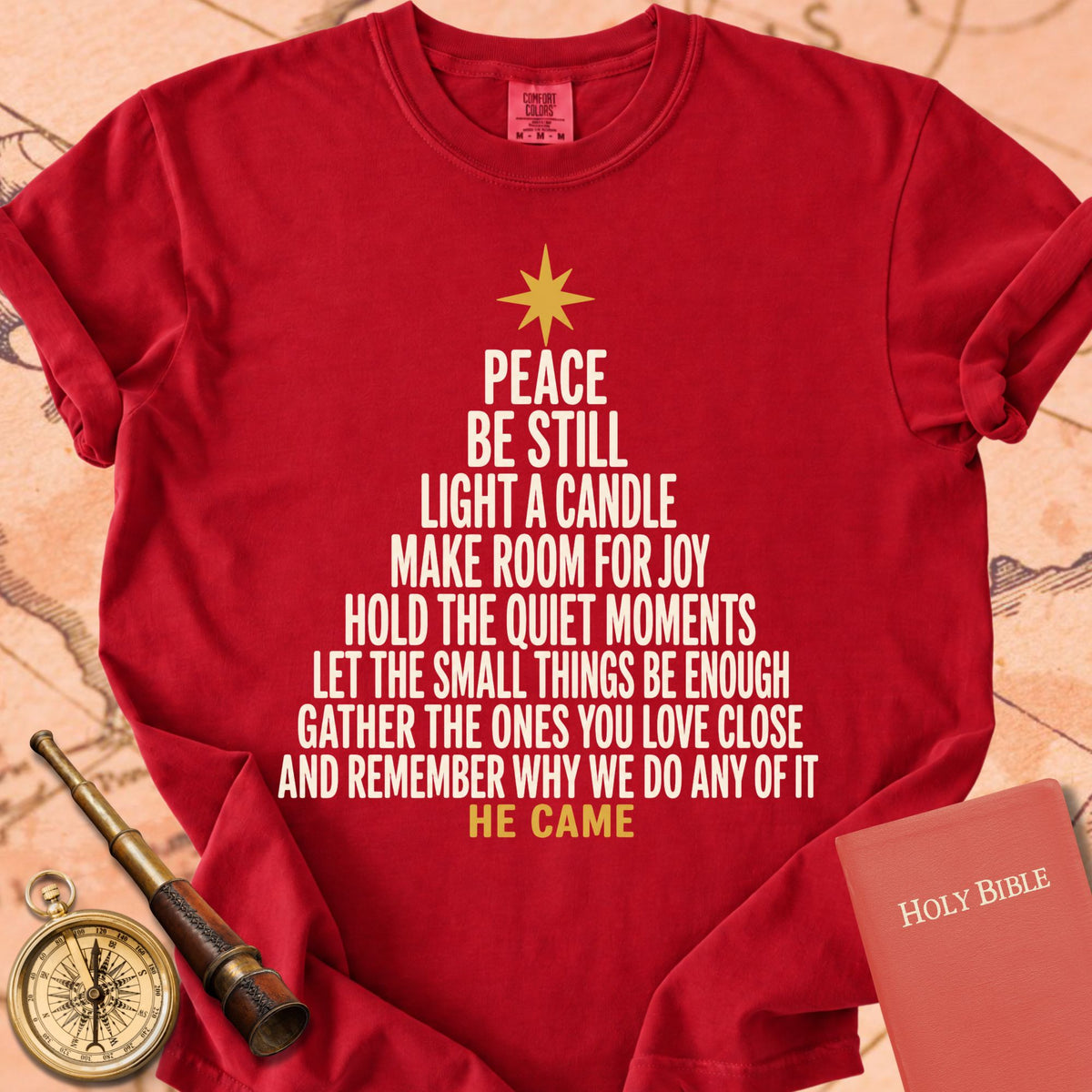 He Came Christmas Tree Premium T-shirt