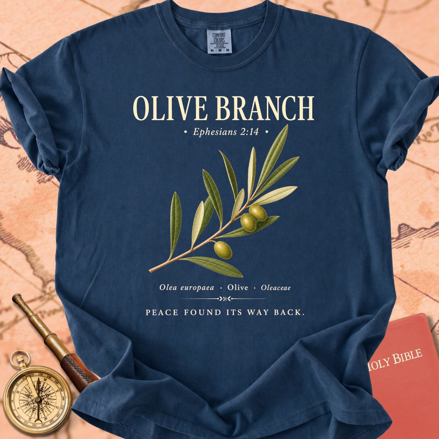 Olive Branch "Peace Found Its Way Back" | Ephesians 2:14 Premium T-shirt