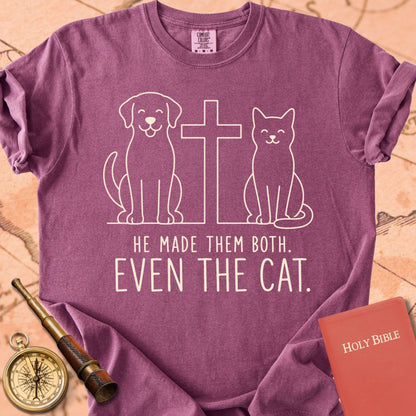 He Made Them Both.  Even the Cat. Premium T-shirt