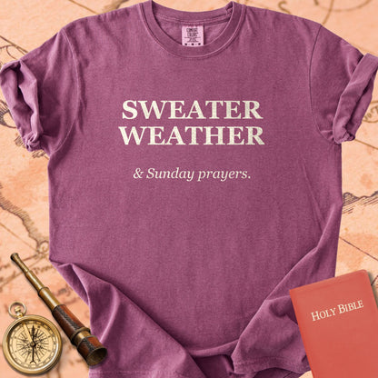 Sweater Weather and Sunday Prayers — Berry Comfort Colors