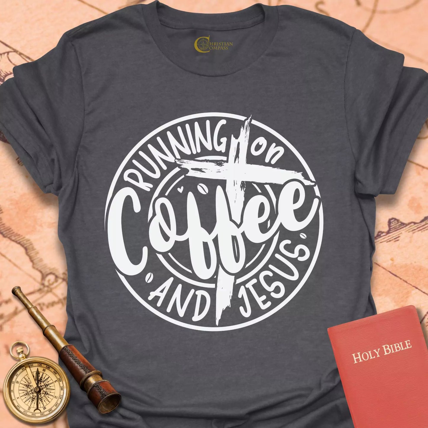 Running on Coffee and Jesus T-Shirt