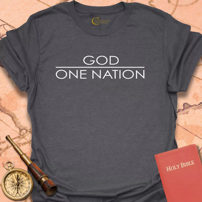 One Nation Under God Line T-Shirt